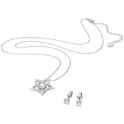 Swarovski 5622729 Set Necklace + Earring Studs Stella silver-coloured-white