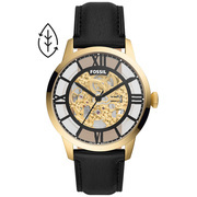 Fossil ME3210 Watch Townsman Automatic steel-leather gold-coloured-black 44 mm