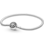 Pandora 590038C01 Bracelet Halo Snake Chain silver-zirconia