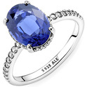 Pandora 190056C01 Ring Sparkling Statement Halo silver-zirconia white-blue