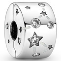 Pandora 790010C01 Charm Clip-Stopper Stars and Galaxy silver-zirconia-enamel