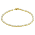 Tennis bracelet Zirconia Gold colored 2.5 mm