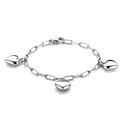 Bracelet Hearts Silver 2.4 mm 13 cm