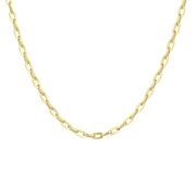 Necklace Zilgold Anchor link yellow gold-silver core 3 mm 45 cm
