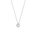 Necklace Silver Round Zirconia 1.1 mm 40 + 2 cm