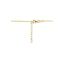Necklace Anchor link silver gold colored 3.7 mm 40 + 4 cm