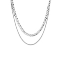 Necklace Multi Gourmet link silver 7.0 mm 50 cm