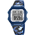 Calypso K5812/3 Watch Digital plastic-rubber camouflage blue 45 mm