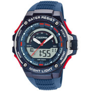 Calypso K5768/3 Watch Street Style Digital-Analogue plastic-rubber blue-red 53 mm