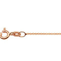 Necklace Anchor Flat rose gold flat 0.8 mm