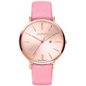 Zinzi ZIW405R Watch Retro steel-leather rose colored-pink 38 mm + free bracelet