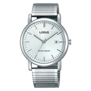 Lorus RG855CX5 Watch Stretch strap steel silver colored 37.5 mm