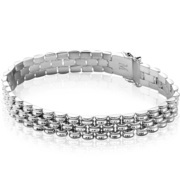 Zinzi by Mart Visser MVA22 Bracelet Luxury clasp silver 9 mm 18 cm