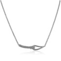 Zinzi by Mart Visser MVC9 Necklace Luxury cord knot silver 45 cm
