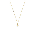 Necklace Pendant Key-Lock yellow gold 40-44 cm