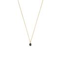 Necklace Onyx pendant yellow gold-onyx black 40-44 cm