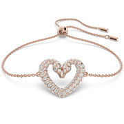 Swarovski 5628658 Bracelet Una Heart rose-colored-white