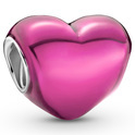 Pandora 799291C03 Charm Metallic Pink Heart silver enamel pink