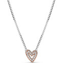 Pandora 380089C01 Necklace Freehand Heart silver-zirconia pink-white 45 cm