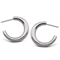 JWLS4U JE028S Earrings Plain silver