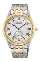 Seiko SRK048P1 Watch steel silver and gold colored 39 mm