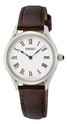 Seiko SWR071P1 Watches steel-leather silver-brown 29 mm