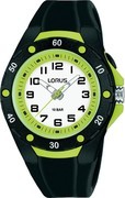 Lorus R2375NX9 Watch plastic-silicone black-green 36 mm