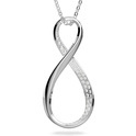 Swarovski 5636493 Necklace Exist Infinity silver-coloured-white 42-47 cm