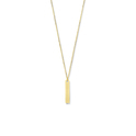 Necklace Plate yellow gold 4 mm 42-45 cm
