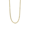 Necklace Paperclip Gourmet silver gold colored 2.8 mm 42 + 3 cm