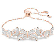 Swarovski 5636430 Bracelet Lilia Butterfly pink-white 24 cm