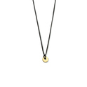 Necklace Round cotton-yellow gold black-gold colored 6.5 mm max. 60 cm