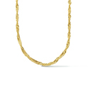 Necklace Singapore steel gold colored 3 mm 45-50 cm
