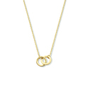 Necklace Entwined Rounds yellow gold 40-44 cm