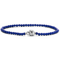 TI SENTO-Milano 2965BL Bracelet silver-beads lapis blue 3 mm