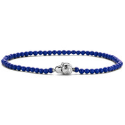 TI SENTO-Milano 2965BL Bracelet silver-beads lapis blue 3 mm