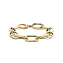 Bracelet Paper clip link yellow gold 12.5 19 cm