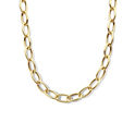 Necklace Paper clip link yellow gold 12.5 mm 45 cm