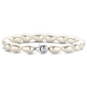 TI SENTO-Milano 2996PW Bracelet silver-pearls white 8 mm 19.5 cm