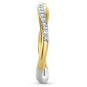 TI SENTO-Milano 12260ZY Ring silver-zirconia gold-and silver-coloured-white 2 mm