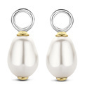 TI SENTO-Milano 9249PW Earring charms silver-pearl gold-and silver-coloured-white 8 x 18 mm
