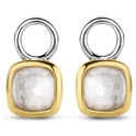 TI SENTO-Milano 9248MW Earring charms Mother of Pearl gold-and silver-coloured-white 10 x6 mm