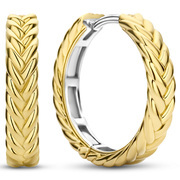 TI SENTO-Milano 7883SY Earrings silver gold colored 4 x 20 mm