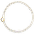 TI SENTO-Milano 3993PW Necklace Pearl White Beads silver-zirconia gold-coloured-white 5 mm 110 cm