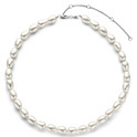 TI SENTO-Milano 3994PW Necklace White Pearls silver-pearls silver white 8 mm 38-48 cm