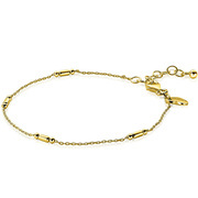 Zinzi ZIA2275G Bracelet Circles silver gold colored 17-20 cm
