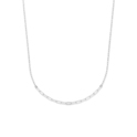 Necklace Paper clip link silver 3.2 mm 40 + 4 cm