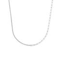 Combi-chain Cord-Paperclip silver 3.5 mm 41 + 4 cm