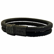 JOSH 09267-BRA-VB-BL Bracelet Vintage Black leather black