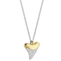 TI SENTO-Milano 3996ZY Necklace silver-zirconia gold-and silver-coloured-white 38-48 cm